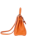 Kelly 32 In Togo Orange, side view